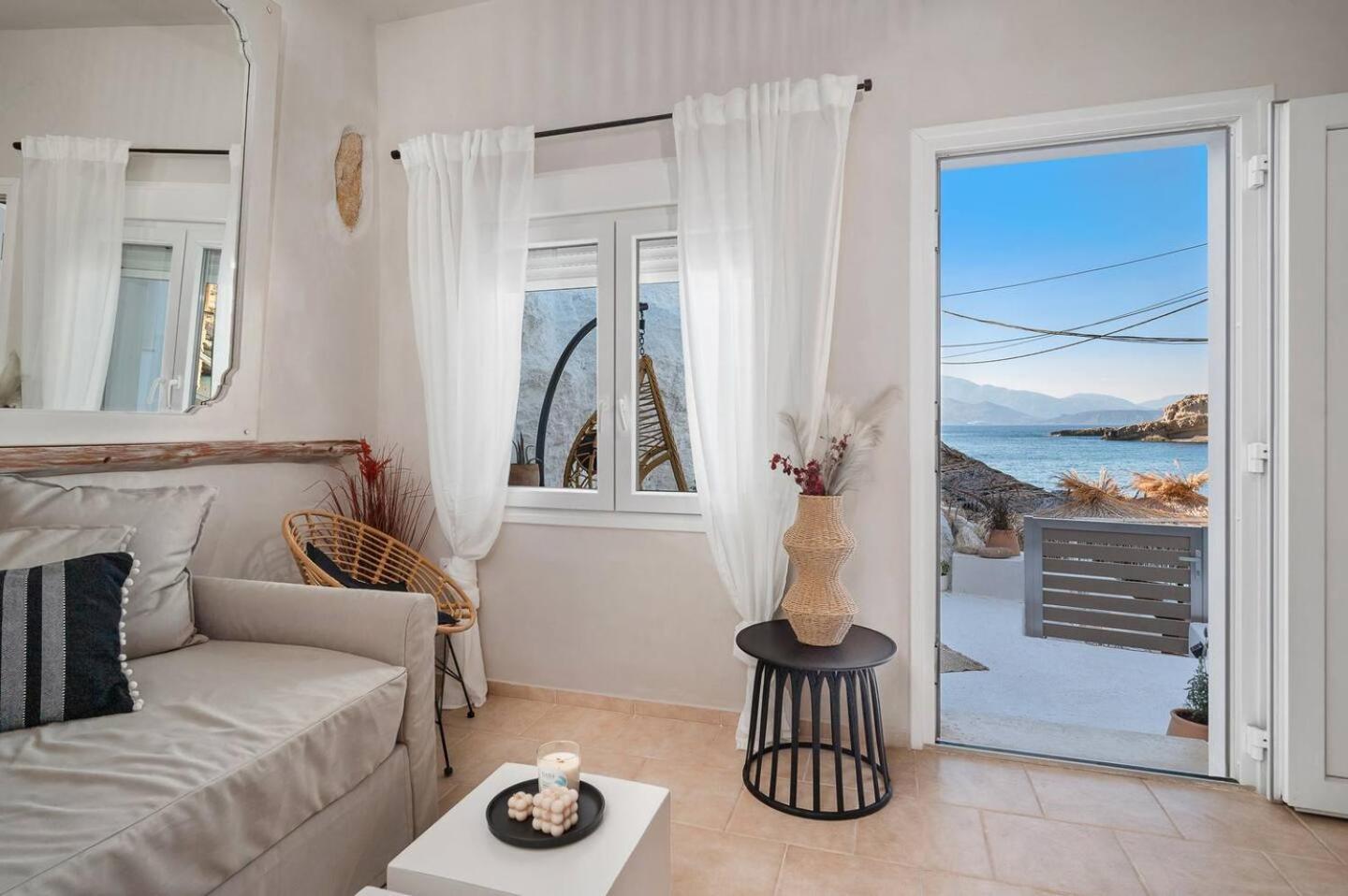 Casa Grotta With Sea & Cave View Hotell Matala Eksteriør bilde