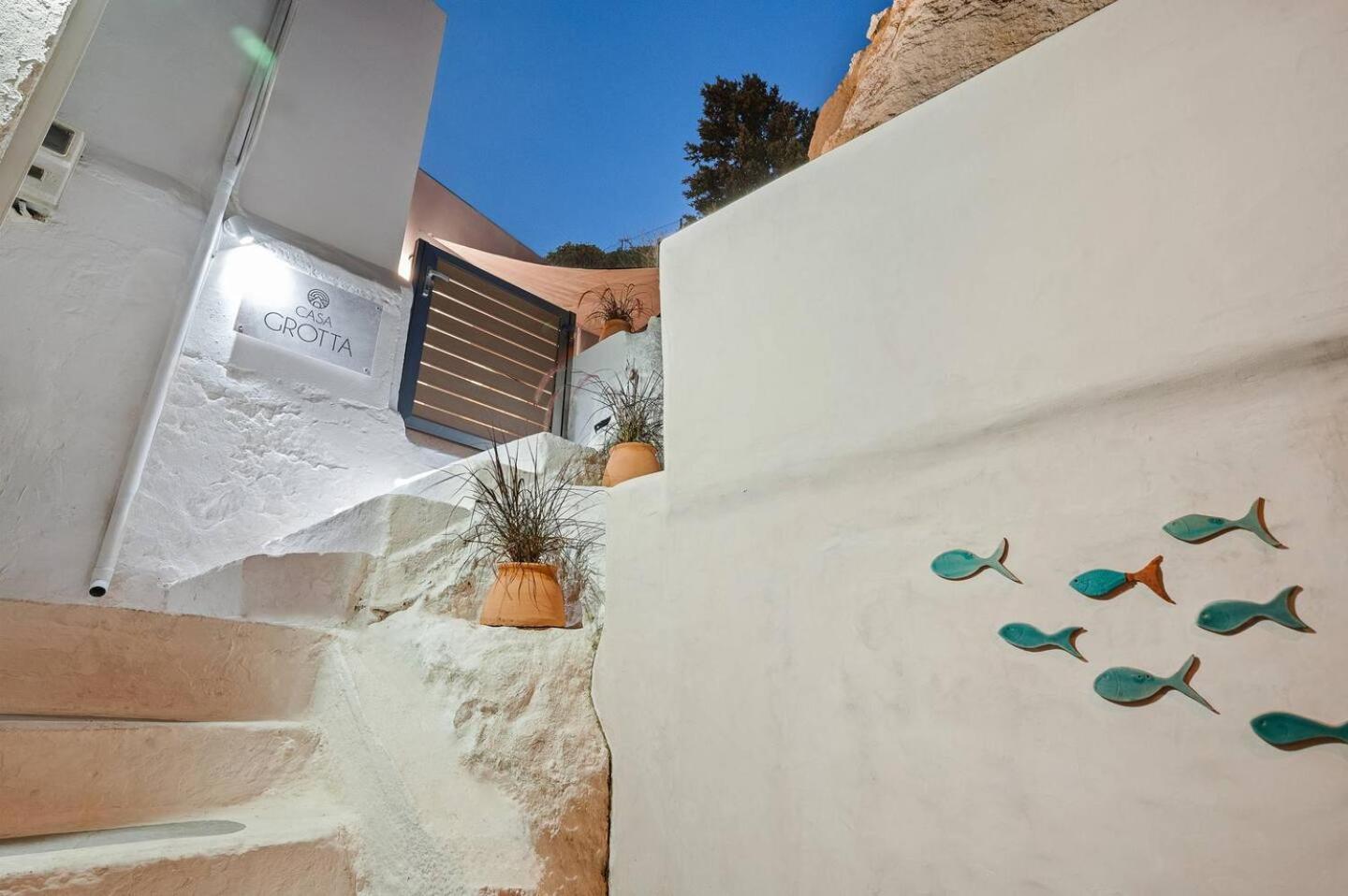 Casa Grotta With Sea & Cave View Hotell Matala Eksteriør bilde